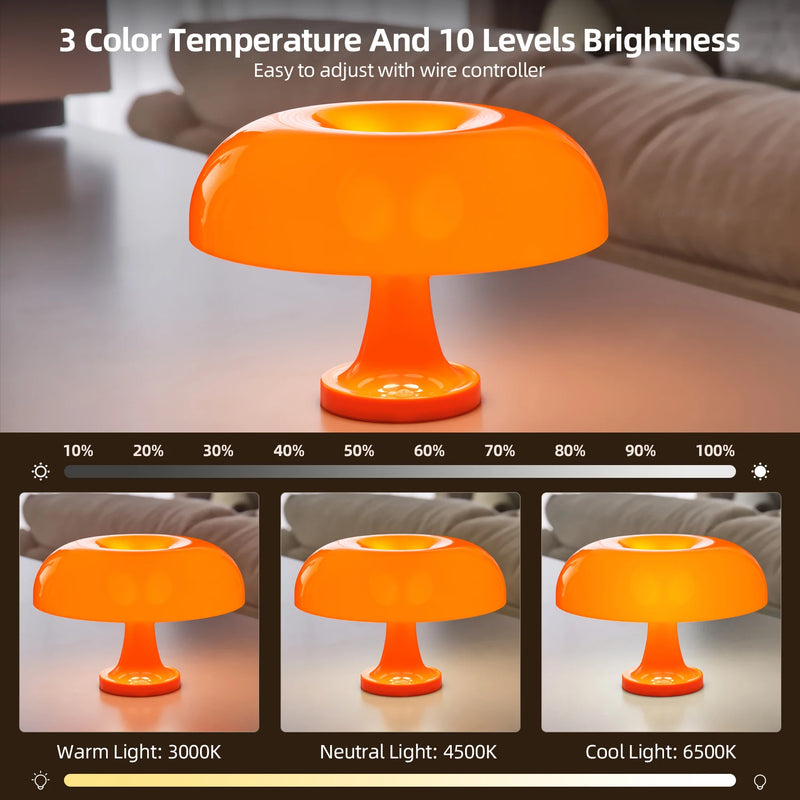 Classic Mushroom Table Lamp™ – Bauhaus Style Modern Lighting