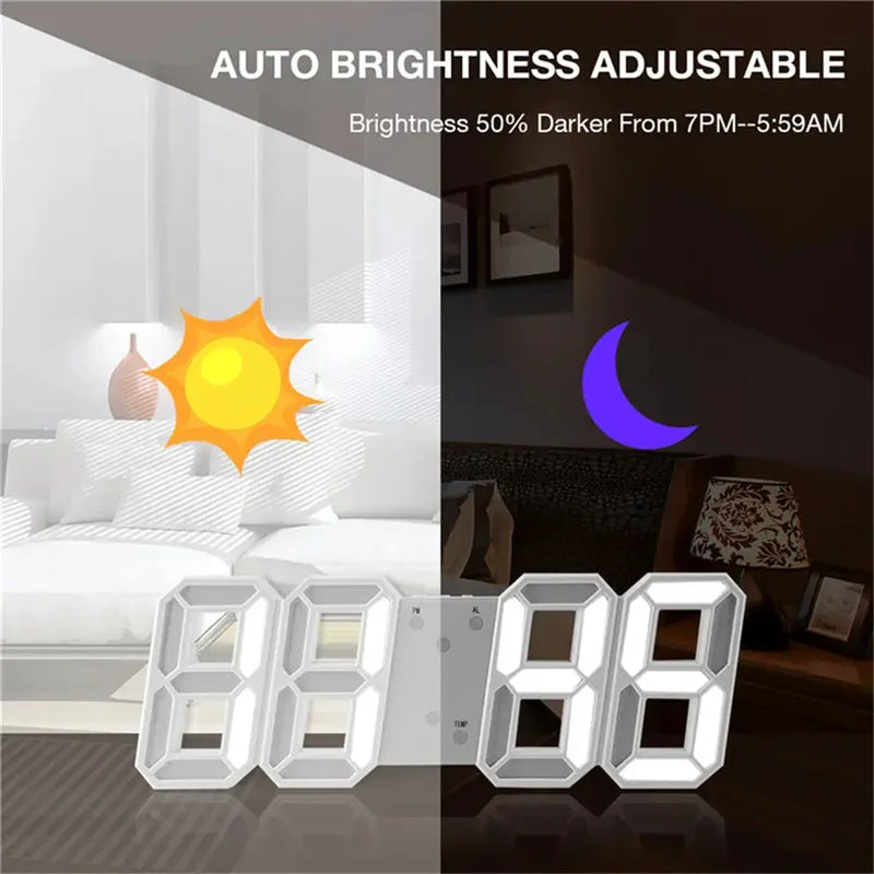 LumeTime™ – 3D LED Wall Clockcor Aesthetics
